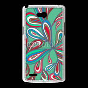 Coque LG L80 Fond Hippie en vert 