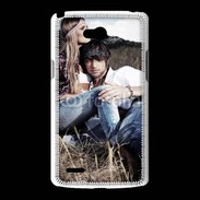 Coque LG L80 Hippie amoureux et tranquile