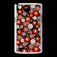 Coque LG L80 Fond motif floral 750 