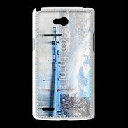 Coque LG L80 Le Lac d'Annecy en hvier