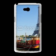 Coque LG L80 Tour Eiffel vue des bords de Seine