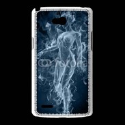 Coque LG L80 Femme en fumée de cigarette