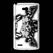 Coque LG L80 Tête de mort Gangster