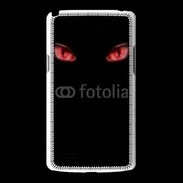 Coque LG L80 Yeux rouges fond noir