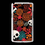 Coque LG L80 Fond tête de mort 9