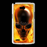 Coque LG L80 crâne en feu