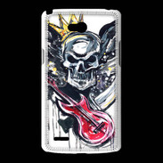 Coque LG L80 Tête de mort et guitare