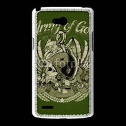 Coque LG L80 Tête de Mort Army of God