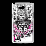 Coque LG L80 Tête de Mort Difficult