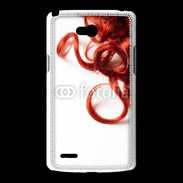 Coque LG L80 Coiffure Cheveux bouclés rouges