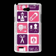Coque LG L80 Fond symboles couturière
