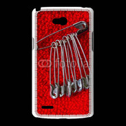 Coque LG L80 Épingles à nourrice couture 
