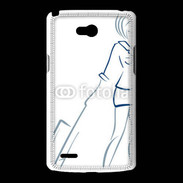 Coque LG L80 Hôtesse de l'air 2