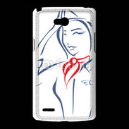 Coque LG L80 Hôtesse de l'air 4