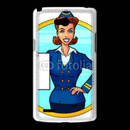 Coque LG L80 Hôtesse de l'air 5