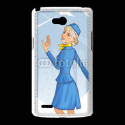 Coque LG L80 Hôtesse de l'air 6