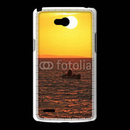 Coque LG L80 Levé de soleil et bateau de pêche en mer