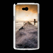 Coque LG L80 Filet de pêche sur ponton pêcheur