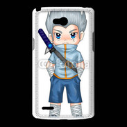 Coque LG L80 Chibi style illustration of a superhero 2