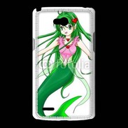 Coque LG L80 Fille manga verte