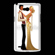 Coque LG L80 Couple glamour dessin