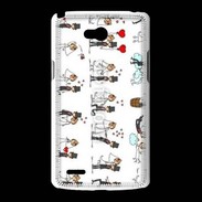 Coque LG L80 Bande dessinée de mariés