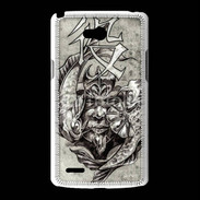 Coque LG L80 Visage de guerrier en dessin 50