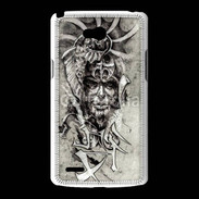 Coque LG L80 Visage de guerrier en dessin 52