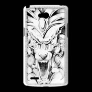 Coque LG L80 visage de gargouille en dessin 25