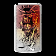 Coque LG L80 Visage de guerrier en dessin 60