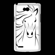 Coque LG L80 Vector image of an horse on white