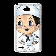 Coque LG L80 Cute cartoon illustration of a sailor