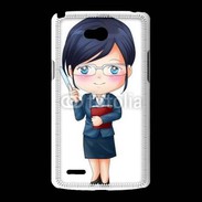 Coque LG L80 Cute cartoon illustration of a teacher