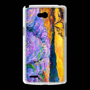 Coque LG L80 Champs de lavande