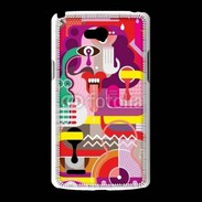 Coque LG L80 Art abstrait 502