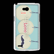 Coque LG L80 I love moustache 5