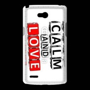 Coque LG L80 Keep calm et love me