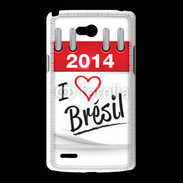Coque LG L80 I love Bresil 2014