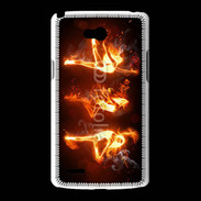 Coque LG L80 Danseuse feu