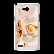 Coque LG L80 Alliance sur fond de rose