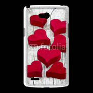 Coque LG L80 Coeur en bois