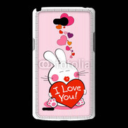 Coque LG L80 I love you Bunny