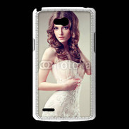 Coque LG L80 Jolie femme style poupée porcelaine