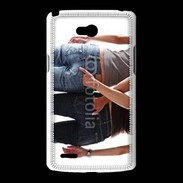 Coque LG L80 Couple gay sexy femmes 