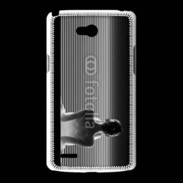 Coque LG L80 femme glamour noir et blanc