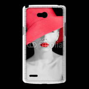 Coque LG L80 Femme élégante en noire et rouge 10