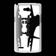 Coque LG L80 Silhouette avion de chasse