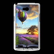 Coque LG L80 Montgolfière et lavande 