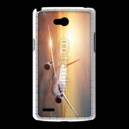 Coque LG L80 Avion de ligne au coucher de soleil