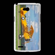 Coque LG L80 Avio Biplan jaune